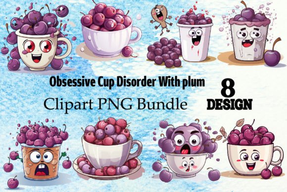 Download Obsessive Cup Disorder with Plum Clipart - Obsessive cup Collection