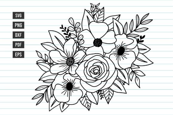 Download Flower Bouquet Svg, Floral Svg Files - Floral svg files Collection