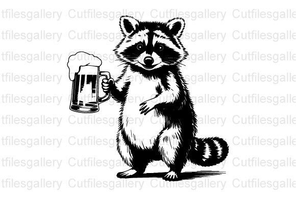 Download Raccoon Beer SVG, Funny Raccoon SVG - Beer svg Collection