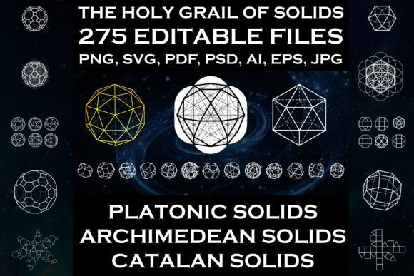 Download Platonic, Archimedean, Catalan Solids - Premium Resources